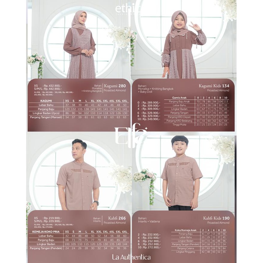 KirimCpT- Gamis Brokat Bangkok Ethica Kagumi 280 Froasted Almond
