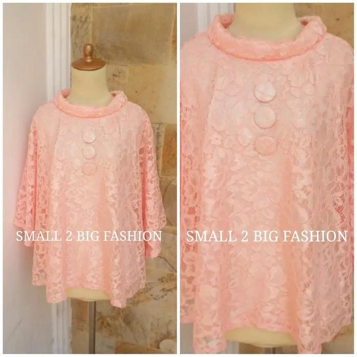 Blouse Brokat Jumbo Fit 2L 3L 4L 5L / Atasan Brukat Jumbo / Baju Jumbo Terlaris