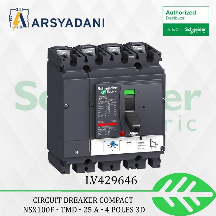 SCHNEIDER - LV429646 - NSX100F TMD 25A 4P