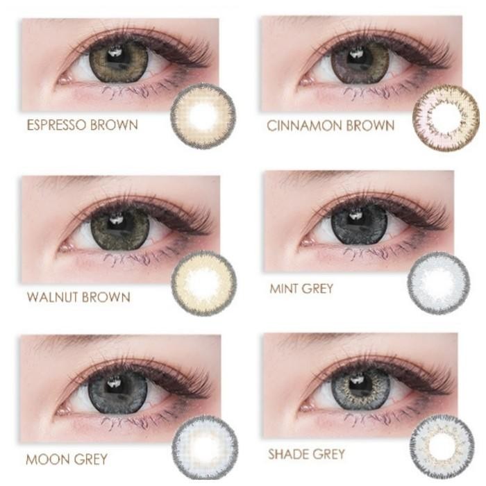 lxek- Softlens Minus Omega I See You 14.5Mm (Shade Grey) + Tempat Soflen