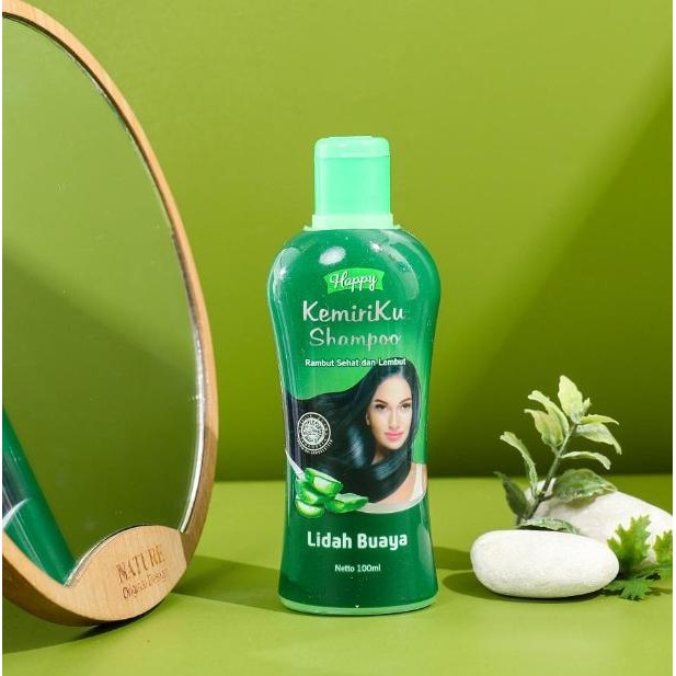 2583- Bundling Shampoo Lidah Buaya & Minyak Kemiri Lidah Buaya - Kurangi Rontok, Rambut Kuat