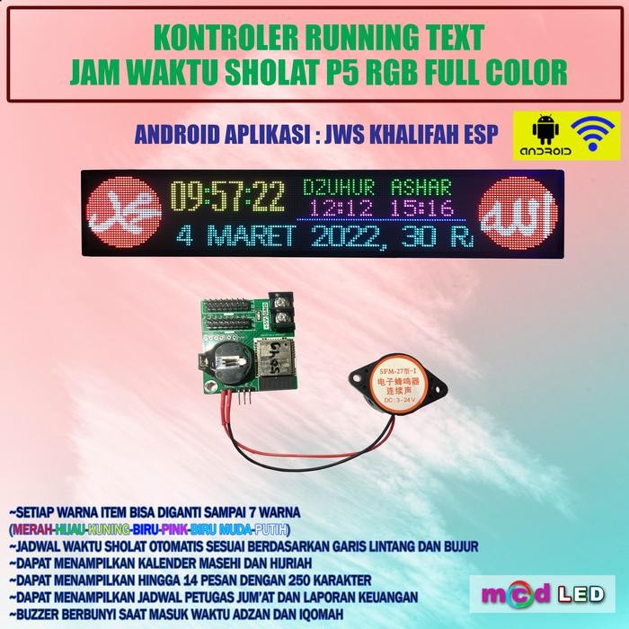 tvj7- Kontroler Jws Wifi P5 Rgb