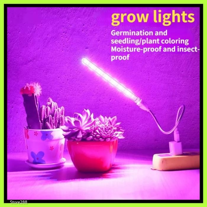 Godox - Grow Light Uv Tanaman Lampu Hidroponik Usb Phytolamp 21Led Biru Merah Lampu Tanaman Tumbuhan