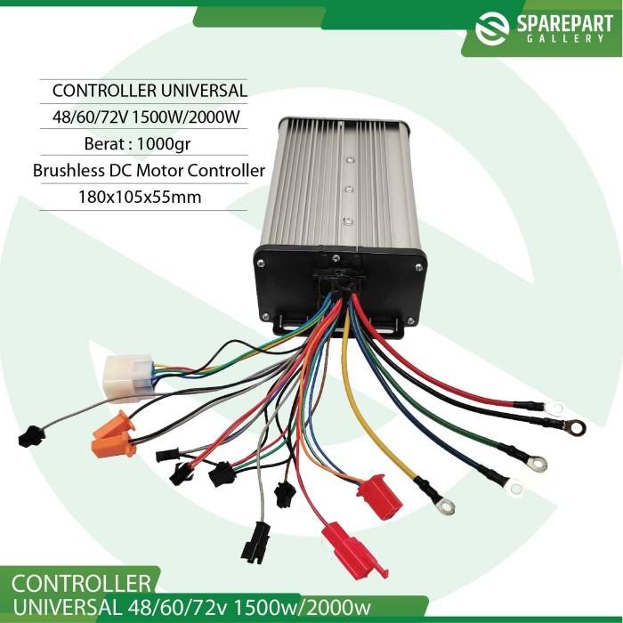 BLDC MOTOR CONTROLLER UNIVERSAL 48/60/72V 1500W - 48-72V1500W