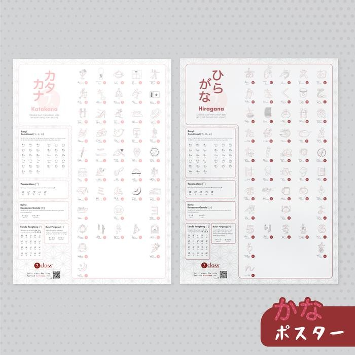 AtK34- Kana Poster Hiragana Dan Katakana