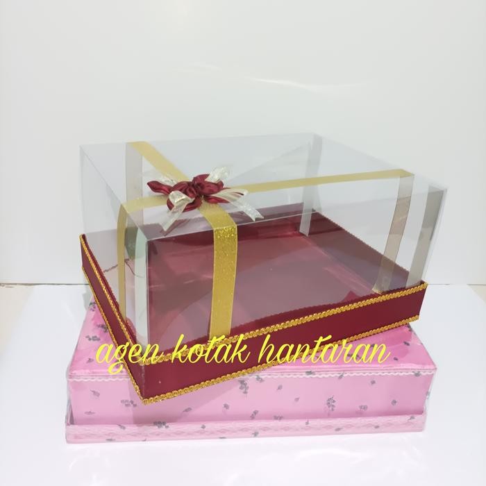 kotak hantaran/ kotak seserahan satuan mika pita