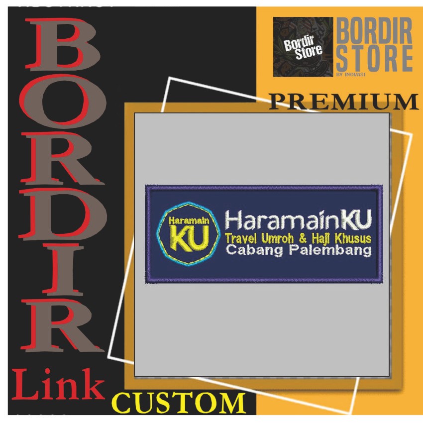 HARAMAINKU UMROH & HAJI PALEMBANG BS-1429 PATCH BORDIR LOGO/EMBLEM