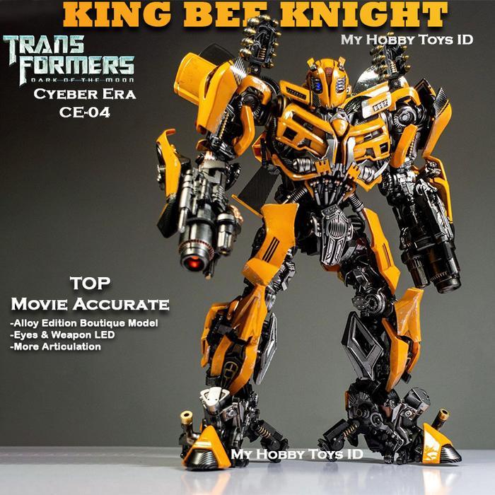 HOT SALE ROBOT TRANSFORMERS BUMBLEBEE ALLOY EDITION CE-04 KING BEE KNIGHT ORI TERMURAH