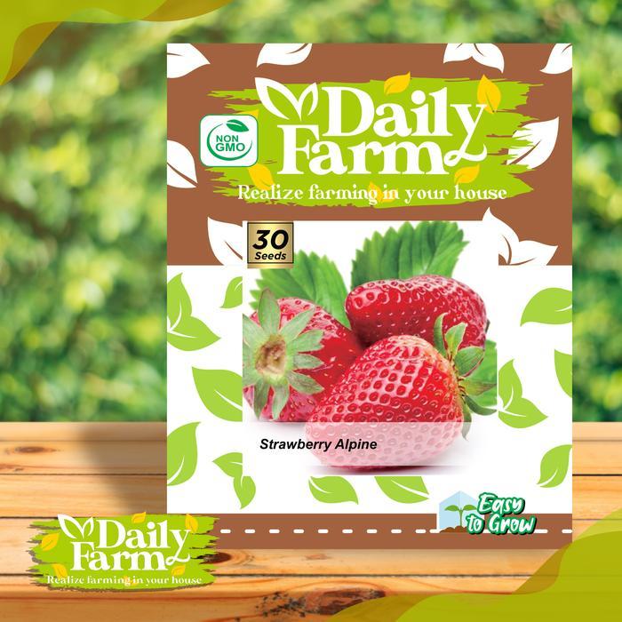 BIBIT F1 BENIH BUAH STRAWBERRY ALPHINE - BIBIT STRAWBERRY - DAILY FARM AAA