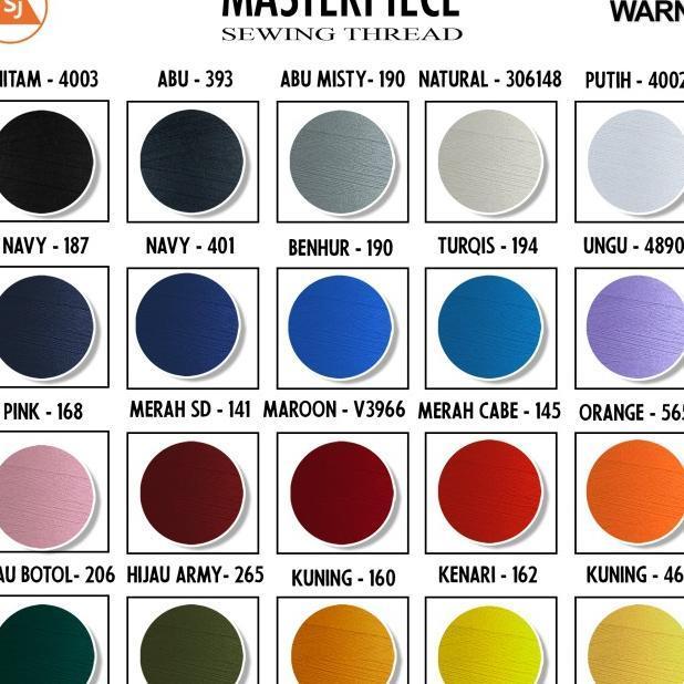 benang jahit masterpiece 40/2 spun polyester 5000 yard