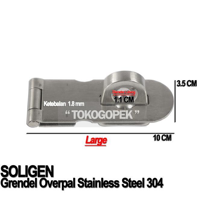 SOLIGEN Overpal Small / Medium / Large Stainless Steel - Grendel Pintu