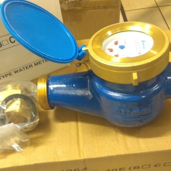 1 1/2 Inch Meteran Air (Flow Meter) Senso Kuningan