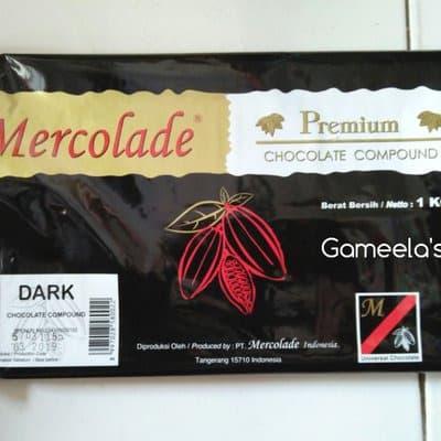 Mercolade dark premium 1 kg dark / dcc dark cooking chocolate coklat