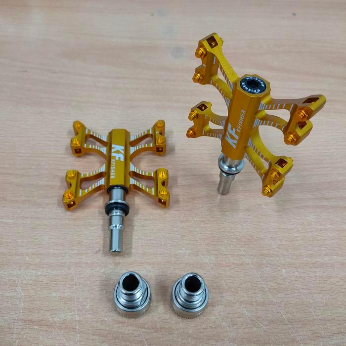 Baru Pedal Quick Release Kfisher Bearing Premium Gold