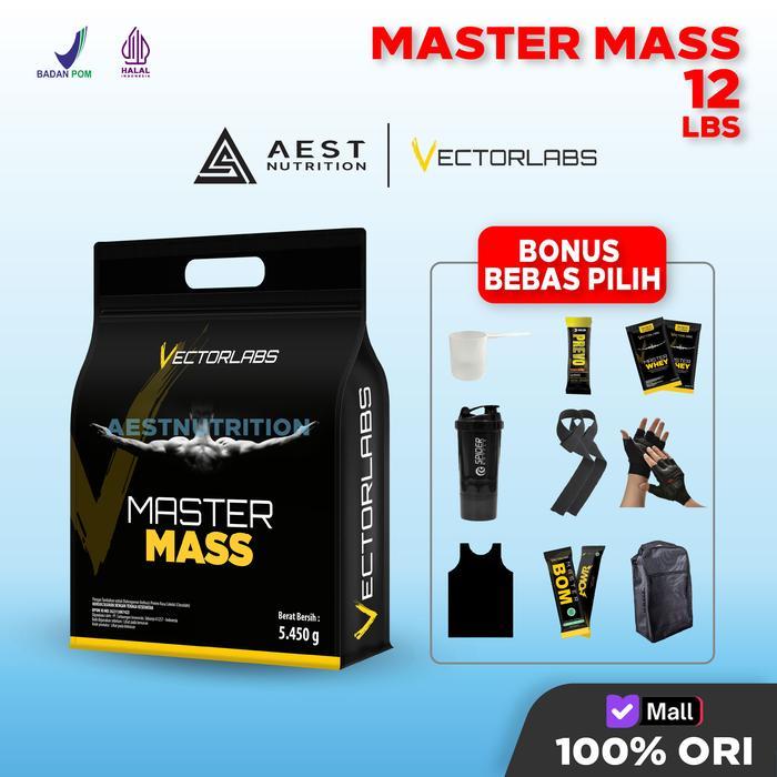 Vectorlabs Master Mass 12 lbs Susu Gainer Protein Tinggi Kalori