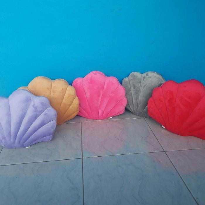 NEW BANTAL KERANG UNIK BANTAL SOFA BANTAL KURSI BENTUK KERANG/BANTAL SOFA KERANG LUCU DAN UNIK