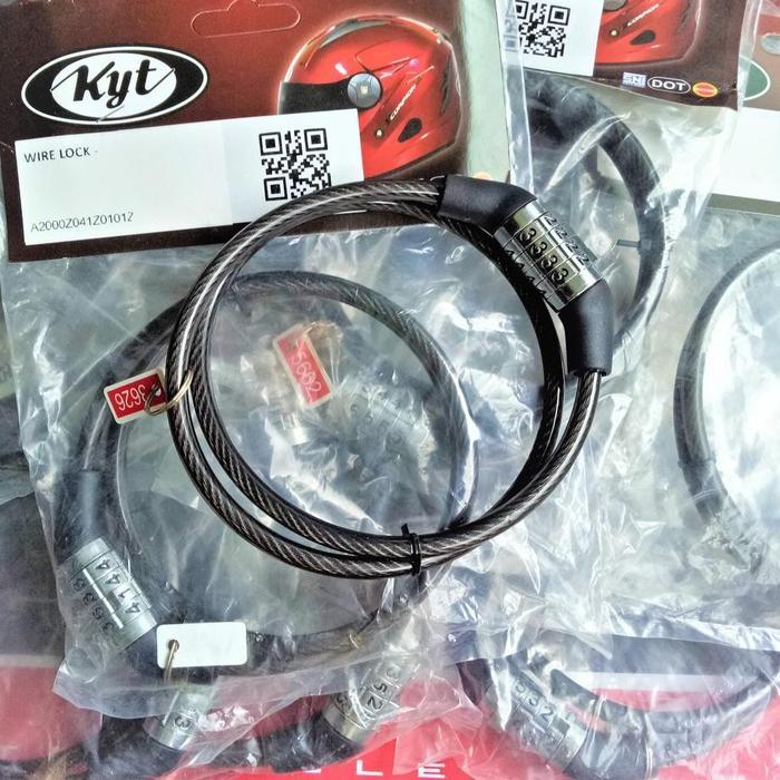 Kyt Gembok Kunci Helm - Pengaman Helm - Wire Lock Terlaris