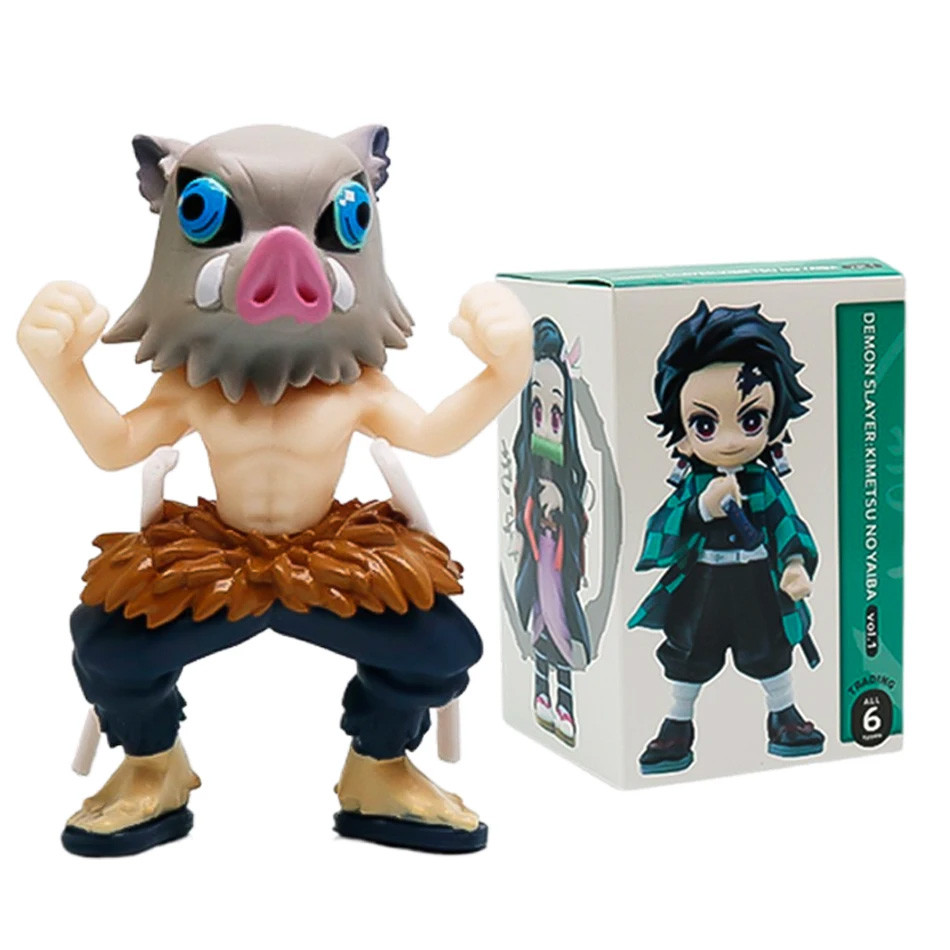 Demon Slayer Anime Figure Blind Box Kamado Nezuko Kochou Shinobu Figure Kimetsu No Yaiba Tsuyuri