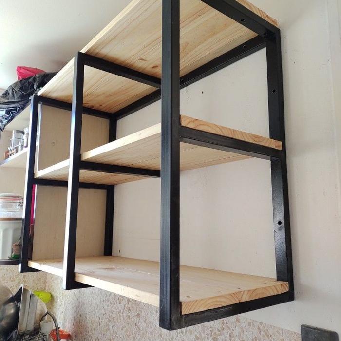 HOLLOW BESI SIKU PENYANGGA RAK SCANDINAVIAN / FLOATING SHELVES DINDING