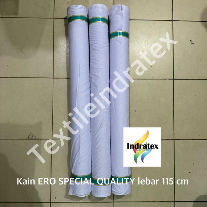 ( per 1 roll ) Kain ero erro hero katun SPECIAL QUALITY putih gulung gulungan lebar 115 cm bahan