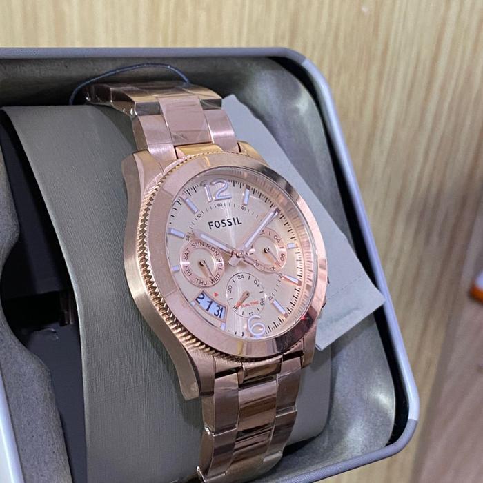 Jam F0Ssil Es3885 Ladies Rosegold Stainless Original Terlaris