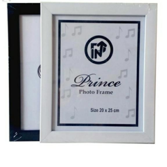 New bingkai/pigura/frame minimalis 10r(20x25) hitam &putih polos