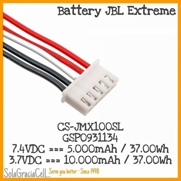 Batre / Battery JBL Xtreme / Extreme - GSP0931134 - 7.4Vdc