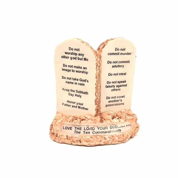 Pajangan rohani 10 perintah allah / Patung rohani 10 perintah allah