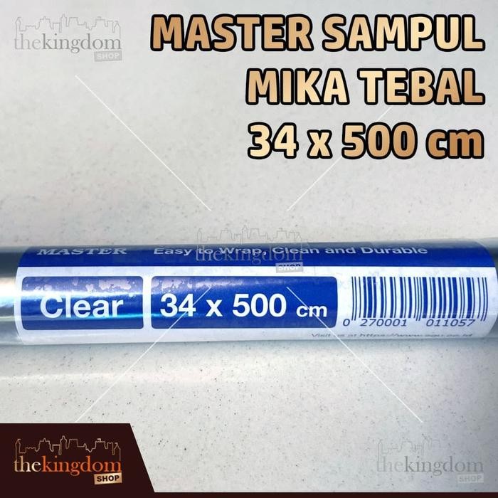 

Master Sampul Mika Roll 34x500cm 34 x 500 cm Tebal 0,07 Micron Plastik Buku