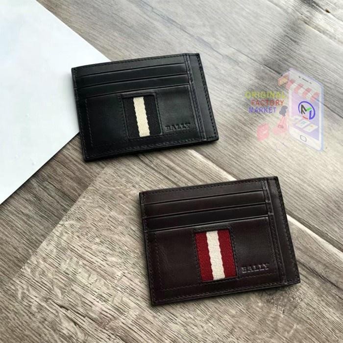 

HARGA DISKON Card Holder BALLY Torin Mini Wallet Card Case Black Gray Original