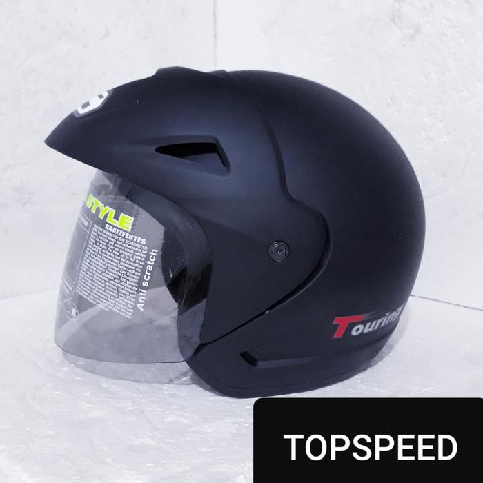 Pilihan- Helm Bmc Touring Hitam Doff