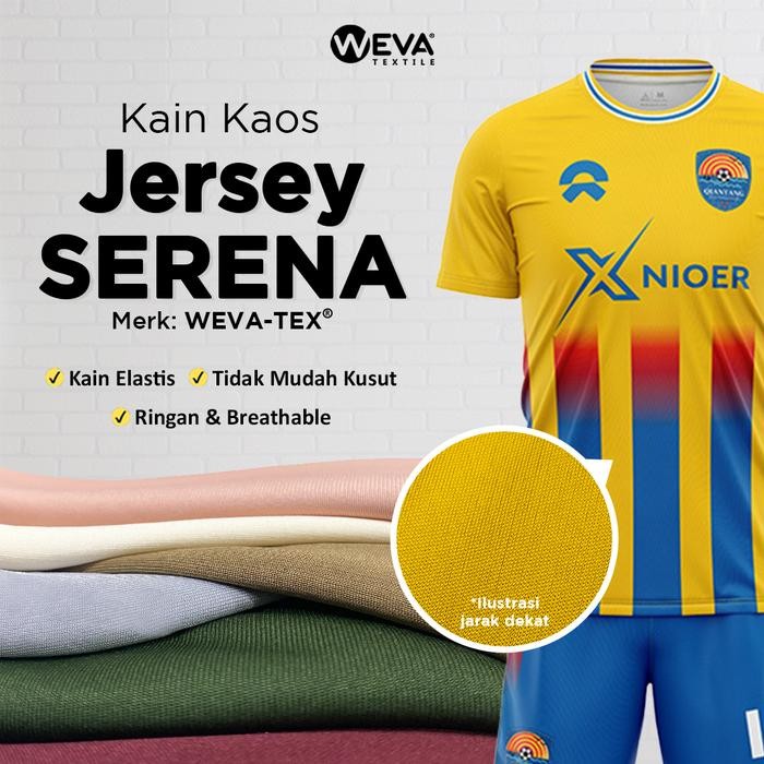 BAHAN KAIN JERSEY DRYFIT SERENA - KAIN DRIFIT WEVA TEXTILE KODE 487