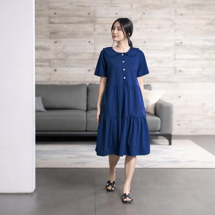 FOREVER SWEET Daster Kekinian Home Dress Daisy Busui Cantik Nyaman Wanita Tidur Kancing Panjang