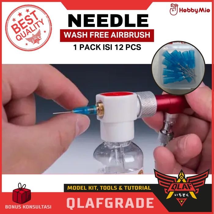 WASH FREE AirBrush NEEDLE Hobby mio Replacement - Clean Free AirBrush penganti ujung penbrush
