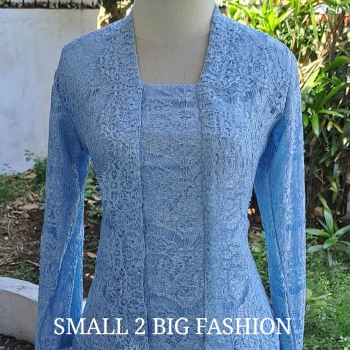blouse brokat muslim / setelan kutubaru / atasan kebaya brokat xl xxl