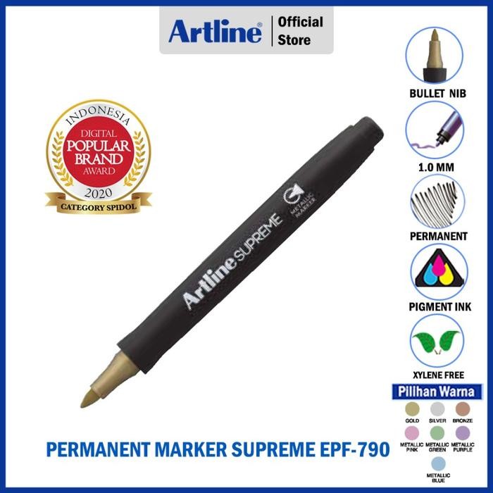 

New SPIDOL ARTLINE PERMANENT METALLIC SUPREME MARKER EPF-790