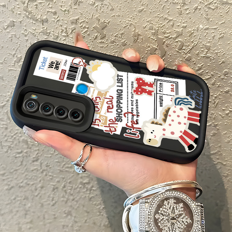 Casing Hp Untuk Xiaomi Redmi Note 8 Redmi Note 8T Redmi Note 8 Pro Case Stiker kartun kuda Softcase 