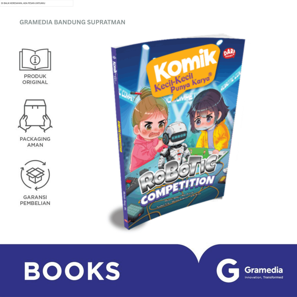 Gramedia Bandung Supratman | KOMIK KKPK: ROBOTIC COMPETITION | Buku Komik Manga Best Seller | Buku K