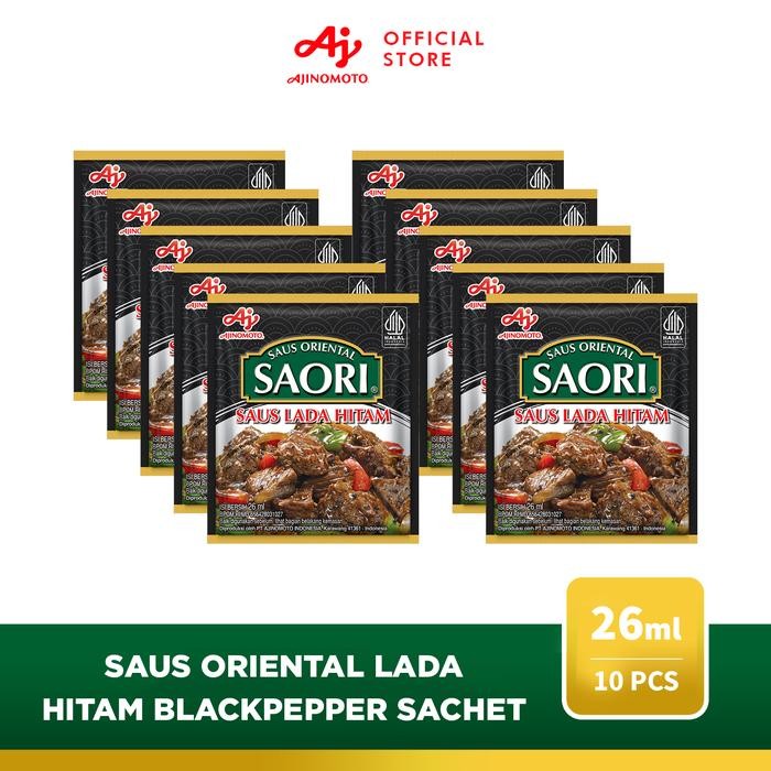 

Pilihan- Saori Saus Lada Hitam Oriental Blackpepper Sachet 26Ml (10 Pcs)