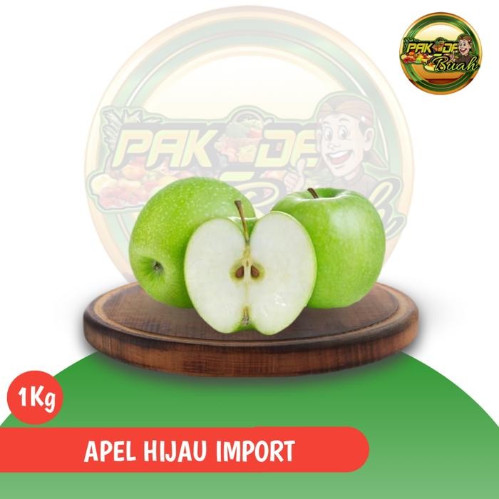 Pilihan- Apel Hijau Granny Smith / Buah Apel Hijau Import / Renyah & Frrsh /1Kg