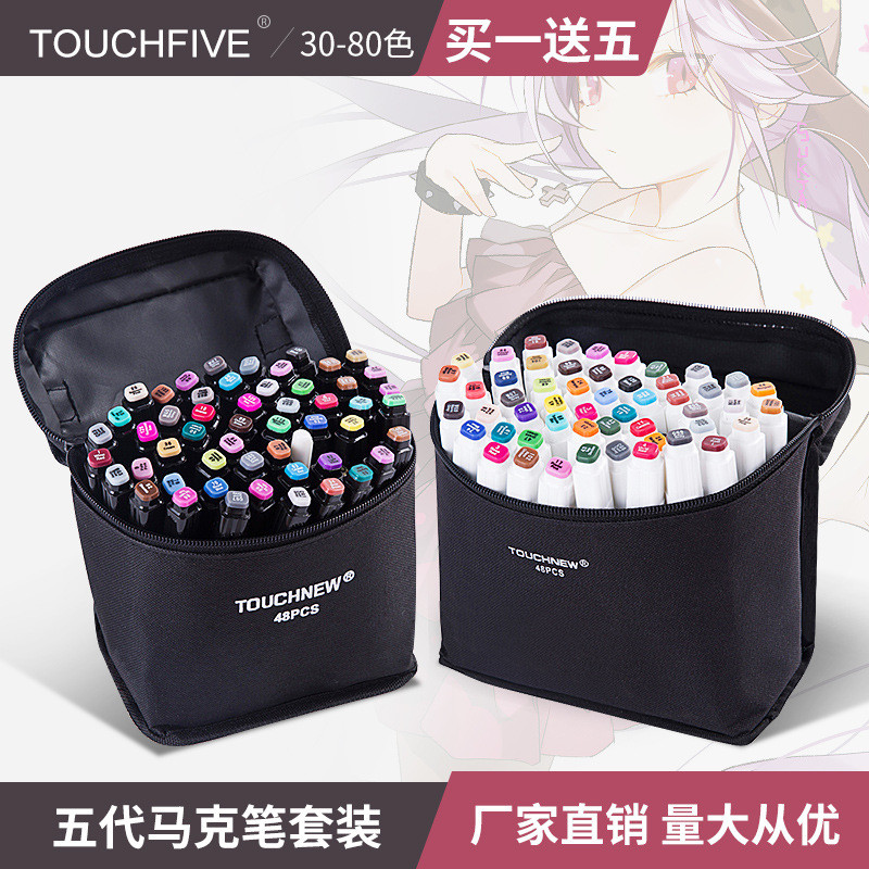 

Touchfive 5th Generation Spidol Marker - Spidol Minyak Double Sided untuk Pelajar & Komikus - 30/40/60/80/168 Warna |5WIUDRTI|