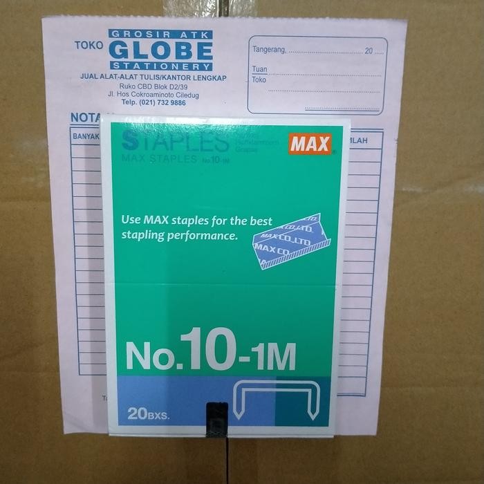 

Isi Staples no. 10 Max (Kecil) (isi 20 kotak)