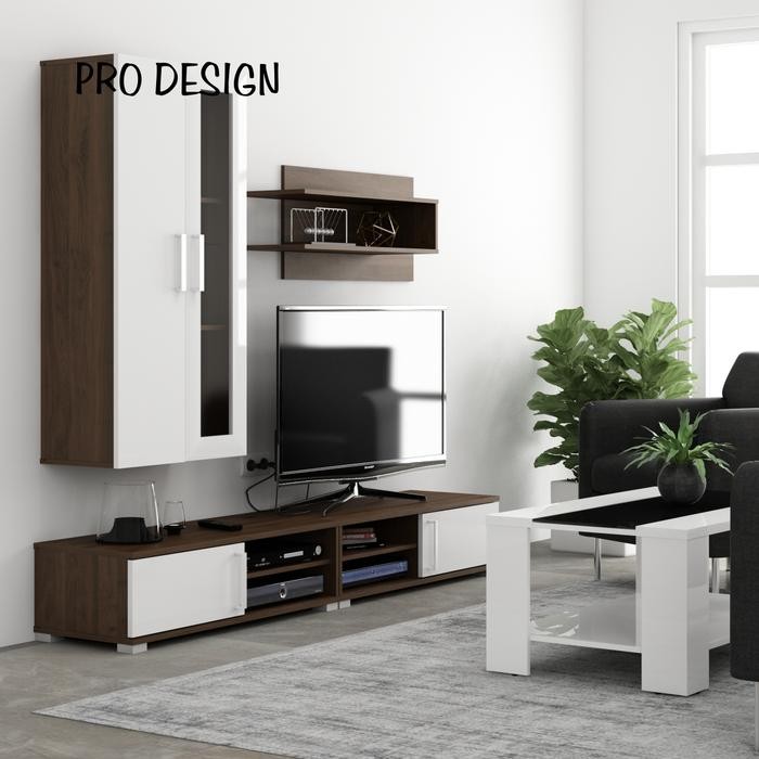 Pilihan- Pro Design Mocca L Meja Tv / Rak Tv / Rak Tv Dinding