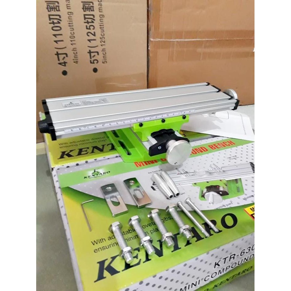 Diskon Table Cross Kentaro Ragum Milling Bor Duduk - Catok Milling Mini