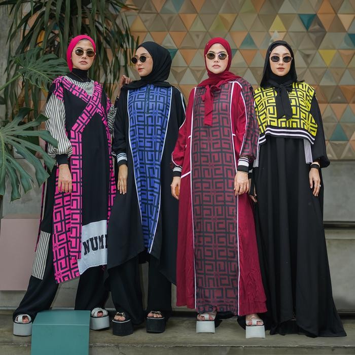 Pilihan- Printing Series Omera By Numiaa Fashion I Fashion Muslim Dress Outer Kemeja Oneset All