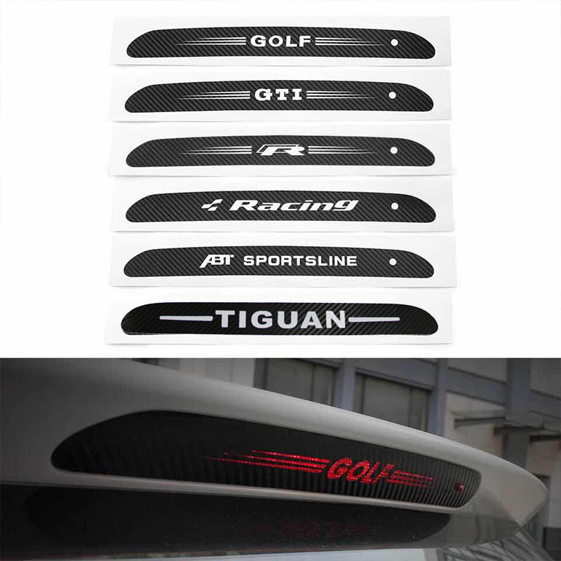 IMPORT Car Braking Lamp Sticker Auto Emblem Decals Accessories For Volkswagen VW GTI Rline R Polo