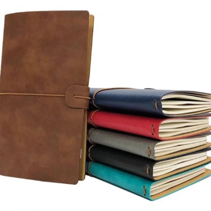 

Triple W 4In1 Premium Leather Note Book Paper Kraft Grid Dotted Ruled Buku Kerja Catatan Agenda A5