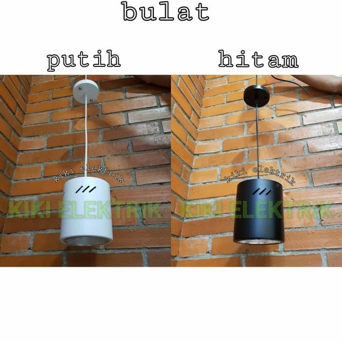 Terlaris Kap Lampu Gantung Outbow 5 Inch Bulat Fitting E27 + Base Satuan