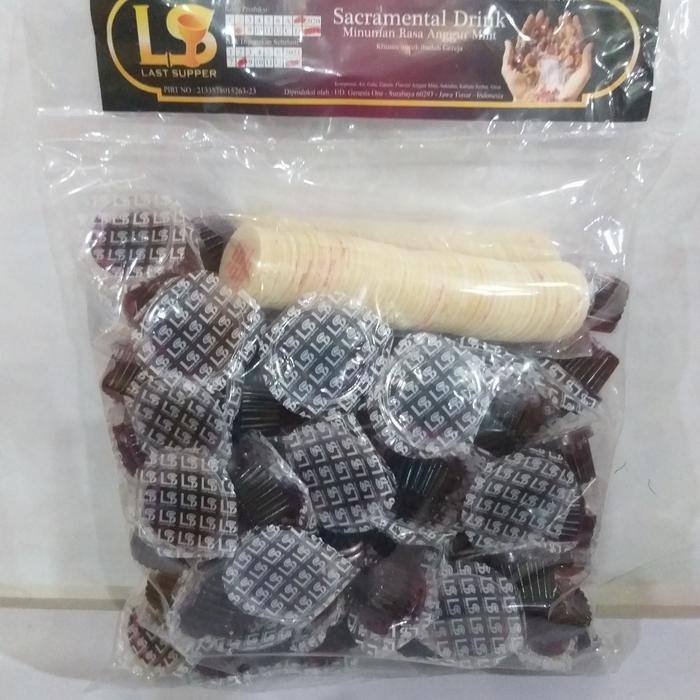 Pilihan- Hosti Anggur Perjamuan Kudus Perjamuan Suci Komuni Hosti Isi 100 Set