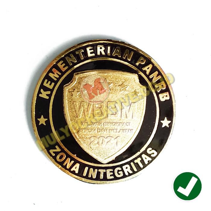 SIAPKIRIM Pin WBBM Kementrian PANRB Zona Integritas - Emblem WBBM Terbaru READY STOCK